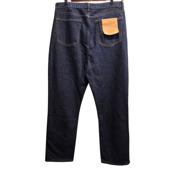 Reformation Size 33 Jax Stretch High Rise Straight Jeans Seneca Wash - Picture 5 of 15